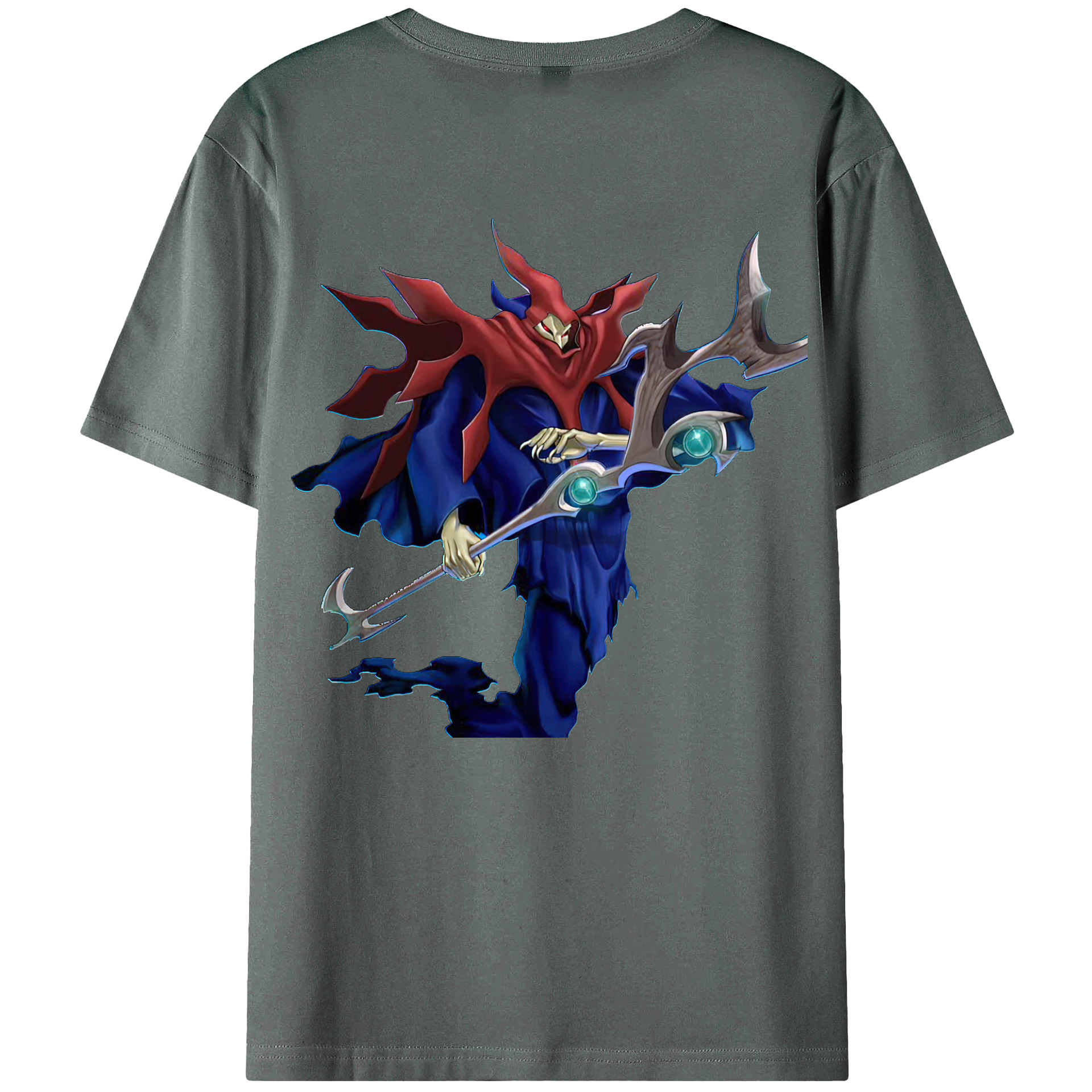 （画像用） 遊☆戯☆王 Yu-Gi-Oh! 綿100％ メンズ半袖Tシャツ（バックプリント） 通気性